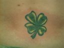 4 leaf clover in lower back