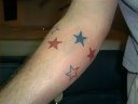 stars on forearm