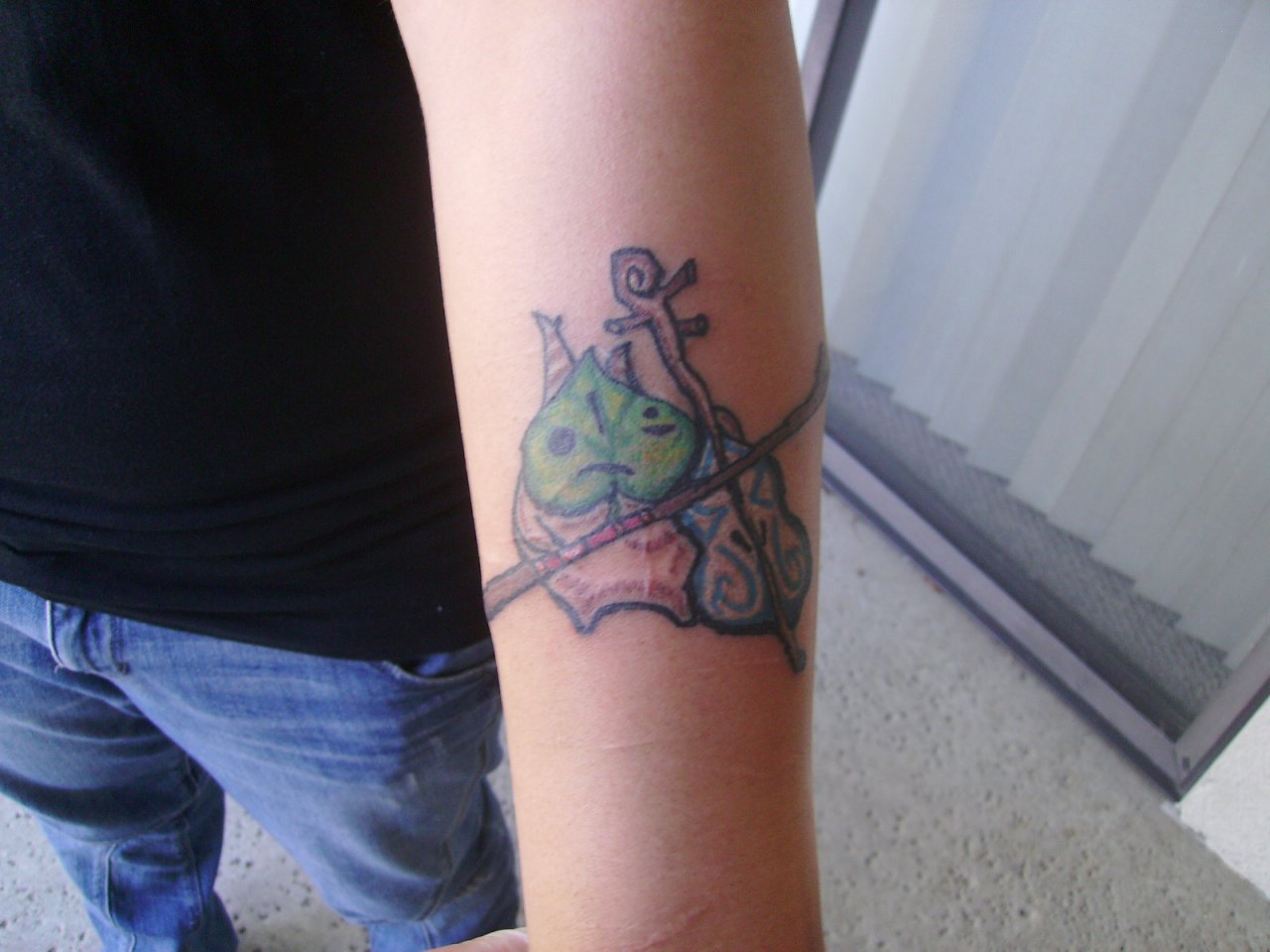 Muh baby sisters first tattoo!!