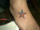 American flag star