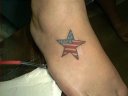 American flag star